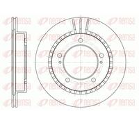 2x Disco freno Assale anteriore ventilato 6492.10 REMSA per SUZUKI VITARA Cabrio