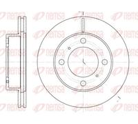 2x Disco freno Assale anteriore ventilato 6539.10 REMSA per TOYOTA COROLLA