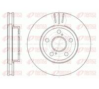 2x Disco freno Assale anteriore ventilato 6540.10 REMSA per TOYOTA CARINA E VI