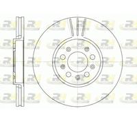 2x Disco freno Assale anteriore ventilato 6544.10 ROADHOUSE per AUDI VW SKODA