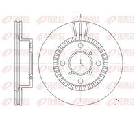 2x Disco freno Assale anteriore ventilato 6553.10 REMSA per SUZUKI BALENO