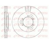 2x Disco freno Assale anteriore ventilato 6560.10 REMSA per OPEL ISUZU