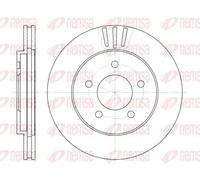 2x Disco freno Assale anteriore ventilato 6564.10 REMSA per CHRYSLER DODGE