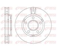 2x Disco freno Assale anteriore ventilato 6581.10 REMSA per OPEL PONTIAC BUICK