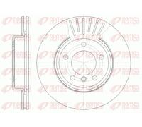 Remsa Disco freno 6589.10 ventilato anteriore Ø300 mm 2x
