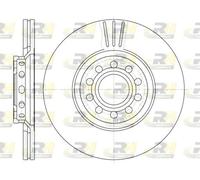 2x Disco freno Assale anteriore ventilato 6596.10 ROADHOUSE per AUDI VW SKODA