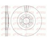 2x Disco freno Assale anteriore ventilato 6597.10 REMSA per AUDI VW SEAT SKODA