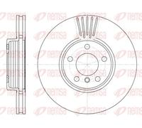 2x Disco freno Assale anteriore ventilato 6600.10 REMSA per BMW X5 X3