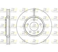 2x Disco freno Assale anteriore ventilato 6602.10 ROADHOUSE per CHRYSLER DODGE