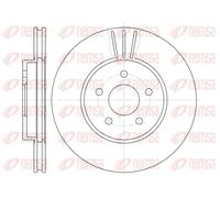 2x Disco freno Assale anteriore ventilato 6607.10 REMSA per FORD JAGUAR