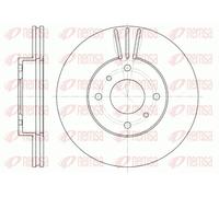 2x Disco freno Assale anteriore ventilato 6610.10 REMSA per NISSAN 200SX PRIMERA