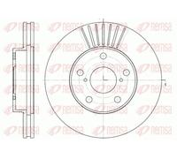 2x Disco freno Assale anteriore ventilato 6640.10 REMSA per KIA TOYOTA