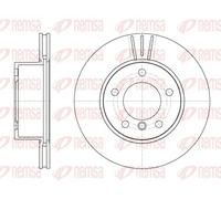 2x Disco freno Assale anteriore ventilato 6651.10 REMSA per BMW 1 1 Cabriolet