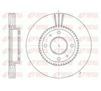 2x Disco freno Assale anteriore ventilato 6668.10 REMSA per HYUNDAI KIA