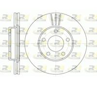 2x Disco freno Assale anteriore ventilato 6671.10 ROADHOUSE per MAZDA 3 5