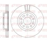 2x Disco freno Assale anteriore ventilato 6672.10 REMSA per MAZDA 3 Tre volumi 3