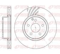 2x Disco freno Assale anteriore ventilato 6677.10 REMSA per MERCEDES-BENZ CLS