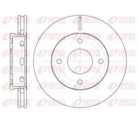 2x Disco freno Assale anteriore ventilato 6680.10 REMSA per SMART MITSUBISHI