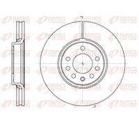 2x Disco freno Assale anteriore ventilato 6687.10 REMSA per SAAB OPEL CADILLAC