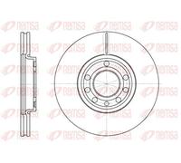 2x Disco freno Assale anteriore ventilato 6689.10 REMSA per OPEL SAAB FIAT