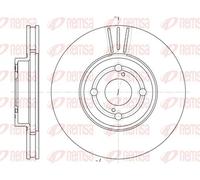 2x Disco freno Assale anteriore ventilato 6703.10 REMSA per TOYOTA COROLLA