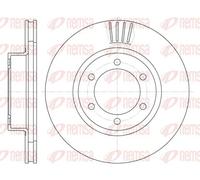 2x Disco freno Assale anteriore ventilato 6706.10 REMSA per TOYOTA
