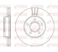Remsa Disco freno 6710.10 ventilato Ø278,1 mm 2x