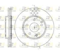 2x Disco freno Assale anteriore ventilato 6751.10 ROADHOUSE per MERCEDES-BENZ