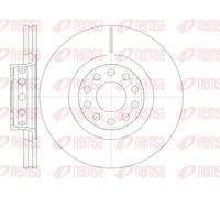 2x Disco freno Assale anteriore ventilato 6781.10 REMSA per AUDI VW