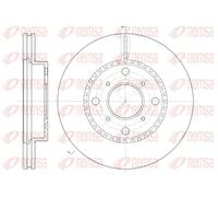 2x Disco freno Assale anteriore ventilato 6804.10 REMSA per HONDA PRELUDE IV