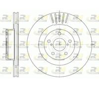 2x Disco freno Assale anteriore ventilato 6816.10 ROADHOUSE per SUBARU OUTBACK