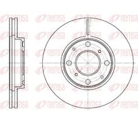2x Disco freno Assale anteriore ventilato 6844.10 REMSA per HONDA JAZZ II LOGO