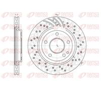 2x Disco freno Assale anteriore ventilato 6859.10 REMSA per MERCEDES-BENZ