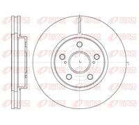 2x Disco freno Assale anteriore ventilato 6862.10 REMSA per TOYOTA PREVIA II