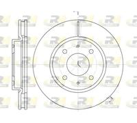 2x Disco freno Assale anteriore ventilato 6890.10 ROADHOUSE per MITSUBISHI
