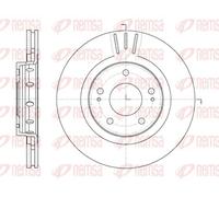 2x Disco freno Assale anteriore ventilato 6896.10 REMSA per MITSUBISHI CITROËN