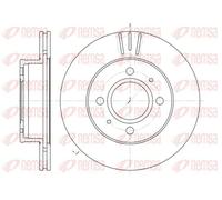 2x Disco freno Assale anteriore ventilato 6927.10 REMSA per HYUNDAI ATOS