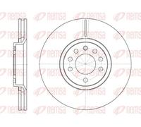 2x Disco freno Assale anteriore ventilato 6944.10 REMSA per SAAB OPEL