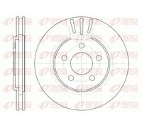 2x Disco freno Assale anteriore ventilato 6947.10 REMSA per CHRYSLER STRATUS
