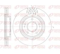 2x Disco freno Assale anteriore ventilato 6996.10 REMSA per MITSUBISHI GRANDIS