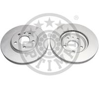 2x Disco freno Assale anteriore ventilato BS-7374HC OPTIMAL per OPEL ASTRA K