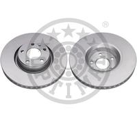 2x Disco freno Assale anteriore ventilato BS-7536HC OPTIMAL per AUDI A6 C6 A8 D3