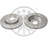 2x Disco freno Assale anteriore ventilato BS-8130C OPTIMAL per DAEWOO CHEVROLET