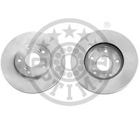2x Disco freno Assale anteriore ventilato BS-8458HC OPTIMAL per HONDA ACCORD VII