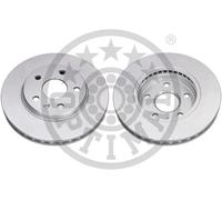 2x Disco freno Assale anteriore ventilato BS-8464HC OPTIMAL per OPEL SAAB