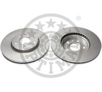 2x Disco freno Assale anteriore ventilato BS-8466HC OPTIMAL per OPEL SAAB