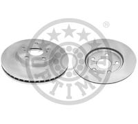 2x Disco freno Assale anteriore ventilato BS-8512C OPTIMAL per TOYOTA AURIS