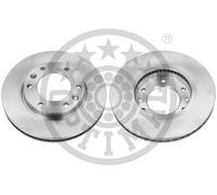 2x Disco freno Assale anteriore ventilato BS-8556C OPTIMAL per KIA