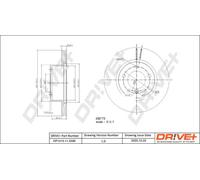 2x Disco freno Assale anteriore ventilato DP1010.11.0398 Drve+ per BMW 3 1