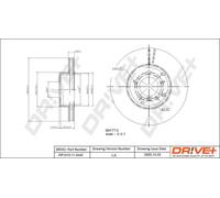 2x Disco freno Assale anteriore ventilato DP1010.11.0442 Drve+ per BMW 5 6